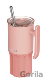 Nerezový termohrnček so slamkou Umi Peachy Pink 720 ml