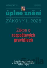 Aktualizace I/4 2025 Zákon o rozpočtových pravidlech