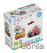 KukiKuk - Véééliké puzzle Stavební stroje