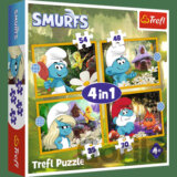 Trefl Puzzle 4v1 Život v šmolkovskej dedinke