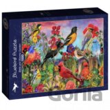 Puzzle Záhrada vtákov a kvetov