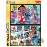 Trefl Puzzle 2 x 200 Stitch - Veselý život Stitcha