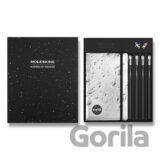 Moleskine - kolekcia NASA-inspired (zápisník, 4 grafitové ceruzky Blackwing a 2 ozdoby na zápisník) v krabičke