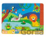 Dřevěné puzzle Zvířátka Les Toupitis