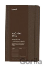 Ročník plus - diár 2026 hnedý
