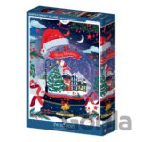 Puzzle Santova zasnežená dedina