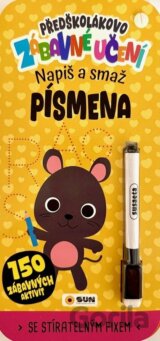 Předškolákovo zábavné učení - napiš a smaž: Písmena