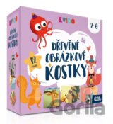 Kvído Dřevěné obrázkové kostky