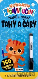 Předškolákovo zábavné učení - napiš a smaž: Tahy a čáry