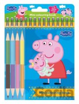 Mini omalovánky s pastelkami Prasátko Peppa