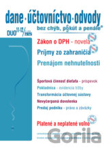 Dane, účtovníctvo, odvody 11-12 / 2025 - Zákon o DPH po novele