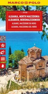 Albánie, Severní Makedonie 1:450 000 / cestovní mapa