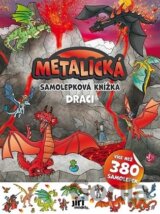 Metalická samolepková knížka Draci
