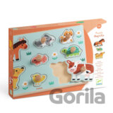 Farmárske zvieratká (Dog'n'Co): puzzle s úchytkami