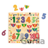 Edukačné puzzle s číslami a zvieratkami