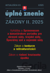 Aktualizácia II/3 2025 – Konkurz a reštrukturalizácia
