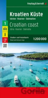 Chorvátske pobrežie 1: 200 000