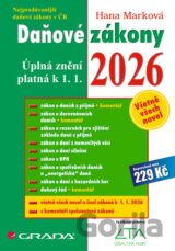 Daňové zákony 2026 - Úplná znění k 1. 1. 2026