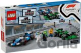 LEGO 60474 F1® Grid s pretekárskymi autami VCARB a Sauber