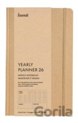 Yearly planner 2026 - diár 2026 v angličtine (beige)