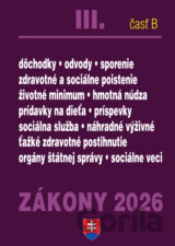 Zákony 2026 III/B – Sociálne zabezpečenie a príspevky