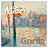 NOTIQUE Poznámkový kalendár Claude Monet 2026 (západná verzia)