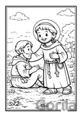 Maľovanka - Svätý František z Assisi