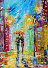Rainy Romance in the City
