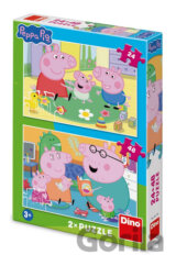2x Puzzle: Peppa pig Domov