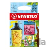 Zvýrazňovač - STABILO BOSS MINI Animal Vibes - 3 ks sada - neonové farby