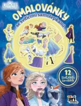 Omalovánky se svítícími samolepkami: Ledové království