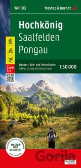 Hochkönig 1:50 000 / turistická, cyklistická a rekreační mapa