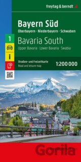 Jižní Bavorsko 1:200 000 / automapa + volnočasová mapa