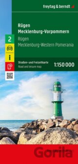 Rujána – Meklenbursko-Přední Pomořansko 1:150 000 / automapa + rekreační mapa