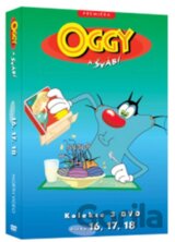 Oggy a švábi  Pack DVD 16 – 18, 18 je FILM (Kočka od vedle, Hrátky s časem+FILM)