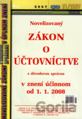 Novelizovaný Zákon o účtovníctve v znení účinnom od 1. 1. 2008