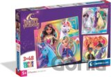 Puzzle Akademie jednorožců 3x48 dílků