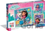 Puzzle Gábinin kouzelný domek 3x48 dílků