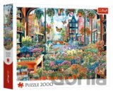 Puzzle Květinářství v Amsterdamu 2000 dílků