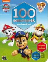 100 samolepiek s maľovankami Labková patrola