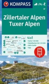 Zillertaler Alpen, Tuxer Alpen 1: 50 000