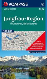 84 Jungfrau-Region, Thunersee, Brienzersee 1: 40 000