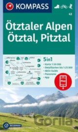 Ötztaler Alpen, Ötztal, Pitztal 1: 50 000