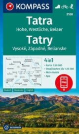 Tatry- Vysoké, Západné, Belianske 1: 50 000