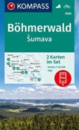 Šumava 1:50 000 / sada 2 turistických map KOMPASS 2000