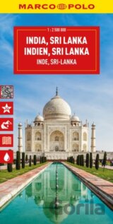 Indie, Srí Lanka 1:2 500 000 / cestovní mapa MARCO POLO