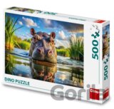 Puzzle 500: Roztomilý hroch