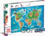 Puzzle Dinosauří mapa 180 dílků