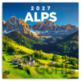 NOTIQUE Nástenný poznámkový kalendár Alps (Alpy) 2027