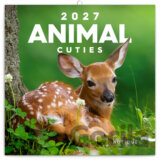 NOTIQUE Nástenný poznámkový kalendár Animal Cuties (Mláďatá) 2027